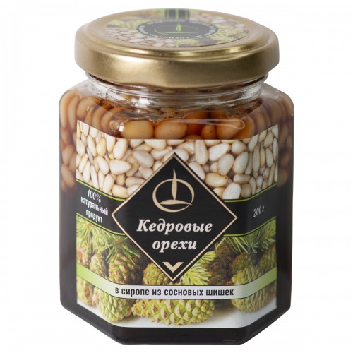 Pine nut in pine cone syrup, 200g