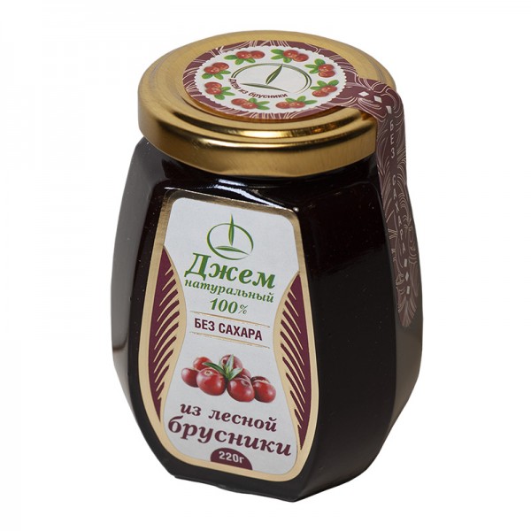 Cranberry jam on fructose, 220 g Jams