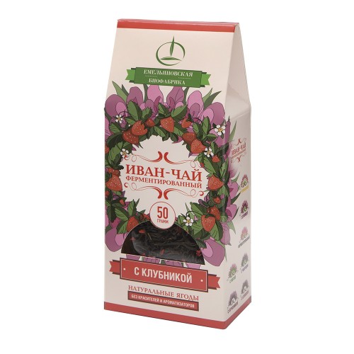 Willow-herb fermented tea with strawberry, 50g