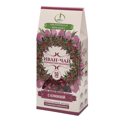 Willow-herb fermented tea with cranberry, 50g