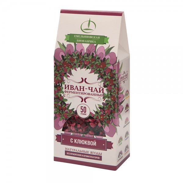 Willow-herb fermented tea with cranberry, 50g Willow-herb