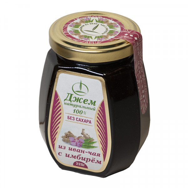 Willow-herb jam with ginger on fructose, 220 g Jams